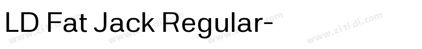 LD Fat Jack Regular字体转换